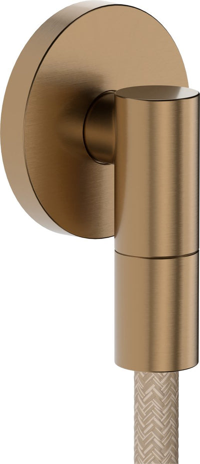 Coude de raccordement mural Hansgrohe fixfit fine s sans clapet anti-retour bronze brossé