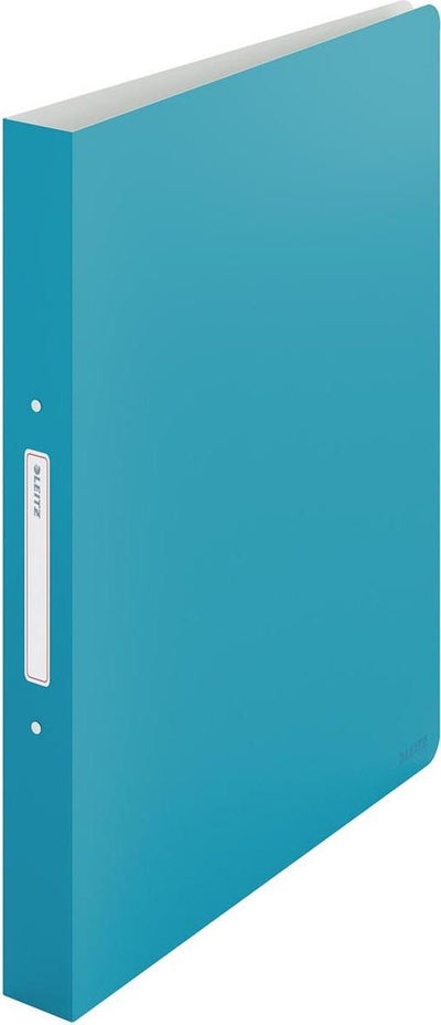 Classeur à anneaux Leitz cosy pp 2 anneaux A4 - largeur de dos de 32 mm - idéal pour le travail à domicile et le travail à domicile - bleu serein