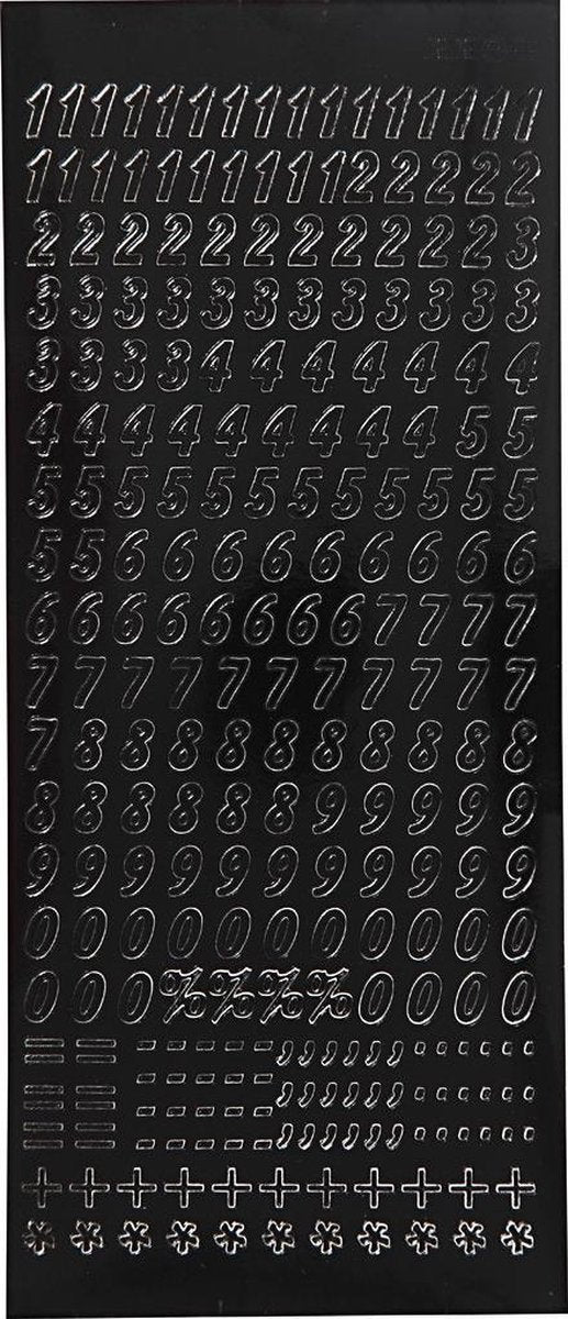Creativ Company Stickers Small Figures Black, 1 Feuille