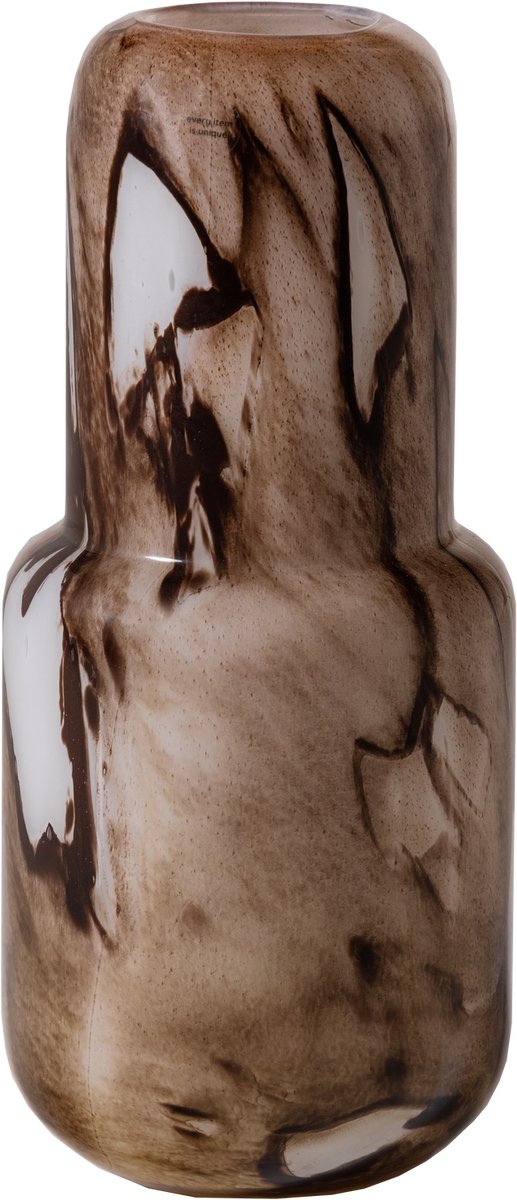 Vase Woood Monika - fait main - verre - marron - 36x16x16
