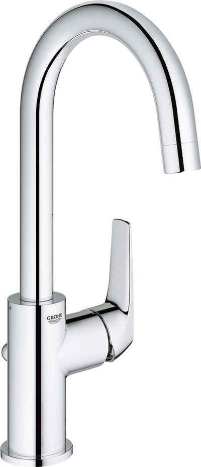 Robinet pour lavabo Grohe start flow - économie d'eau - bec pivotant - avec vidage - chrome