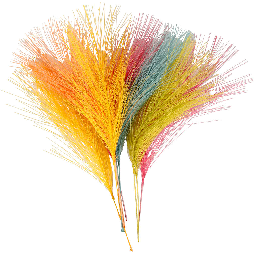 Plumes artificielles Creativ company, l: 15 cm, l: 8 cm, différentes couleurs, 10 pièces 1 boîte