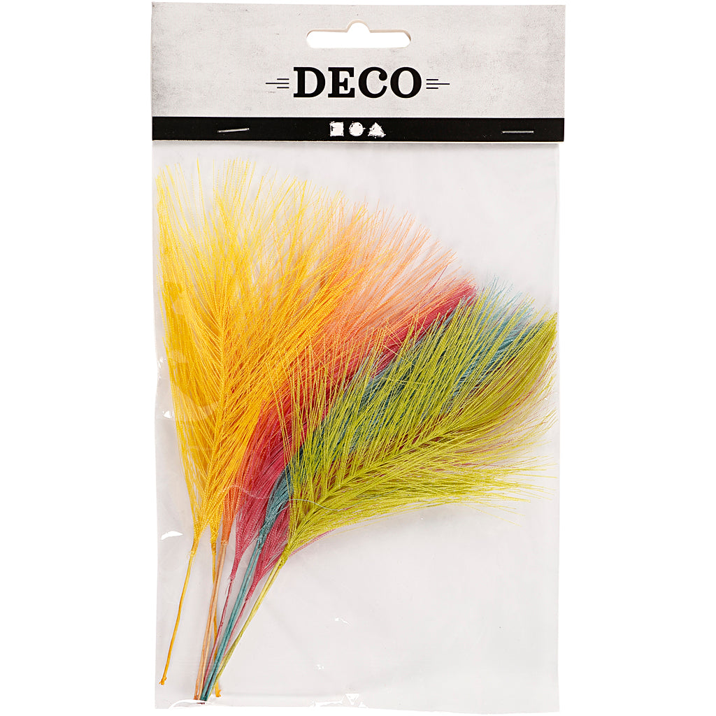 Plumes artificielles Creativ company, l: 15 cm, l: 8 cm, différentes couleurs, 10 pièces 1 boîte