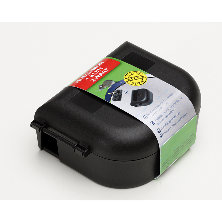 Luxan 1075208 - boîtier souris + pince noir 1s | 1 pièce