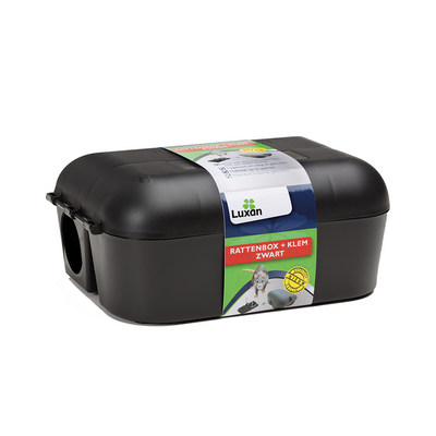 Luxan 1075210 - boîte à rats + pince noire 1s | 1 pièce