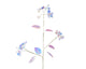 Branche artificielle Decoris irisée h68cm