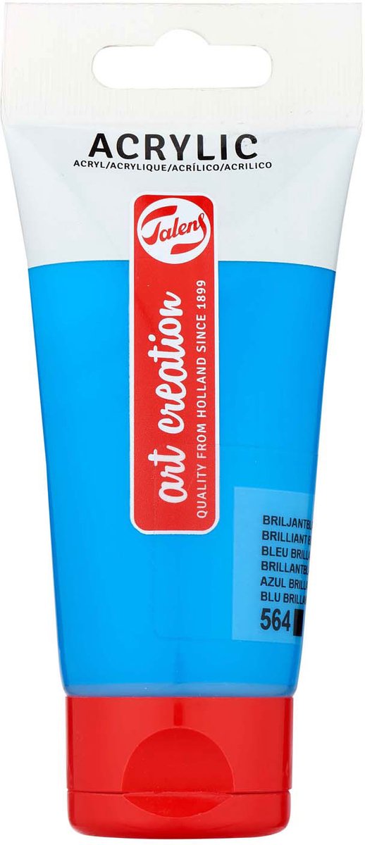TALENS ART Création Tube de peinture acrylique 75 ml Briljantblauw 564