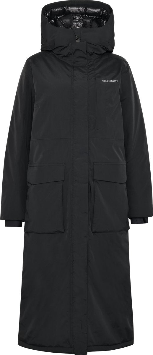 Didriksons leya wns parka l 4 veste outdoor femme - noir