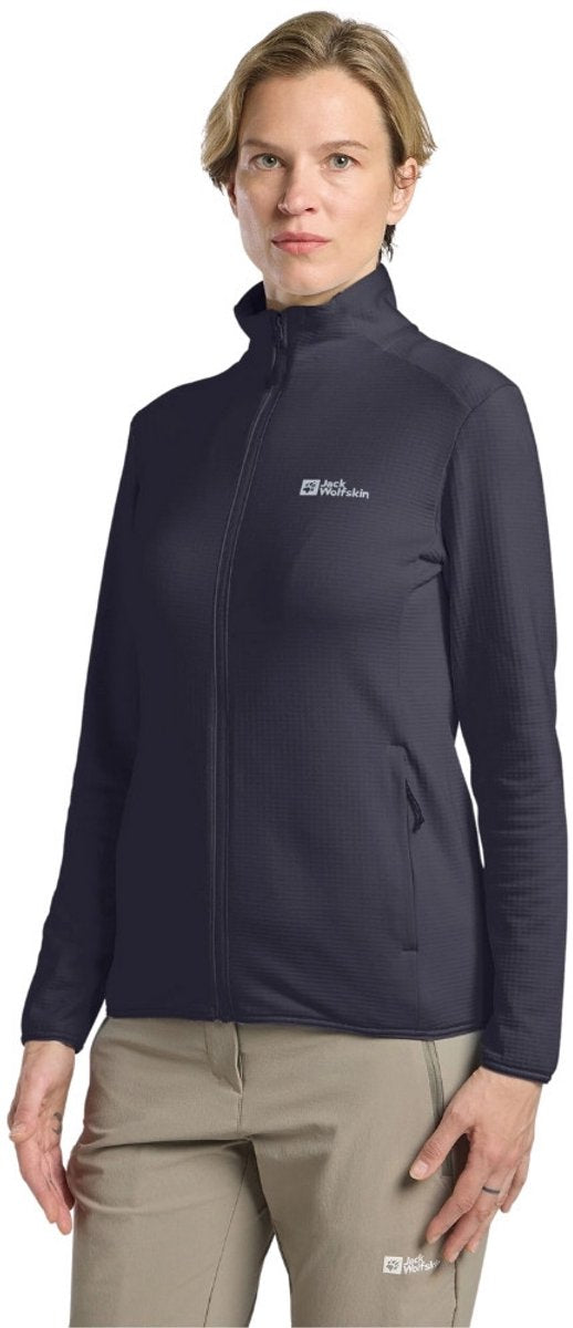 Veste wolfskin kolbenberg full zip graphite polaire veste femme