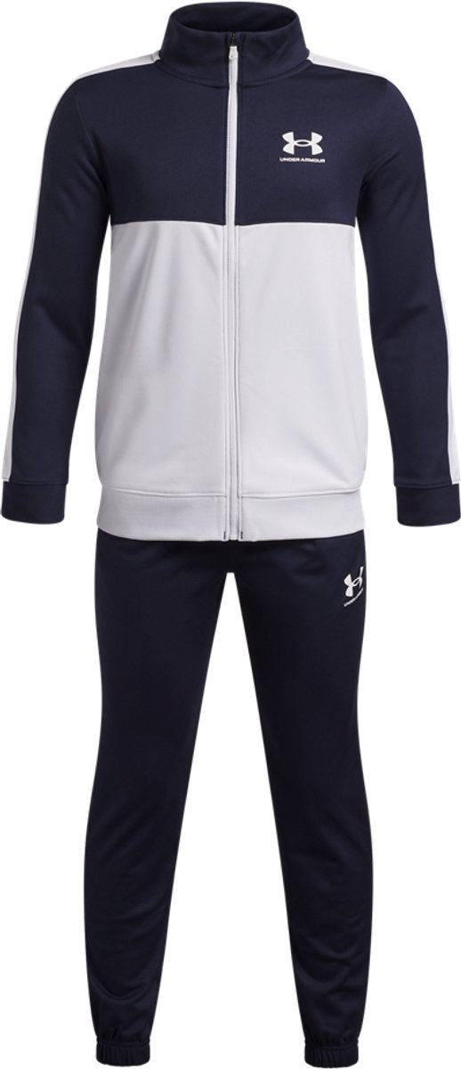 Under Armour UA Rival CB Knit Survêtement Bleu Survêtement Garçon - Bleu Marine Minuit - Blanc