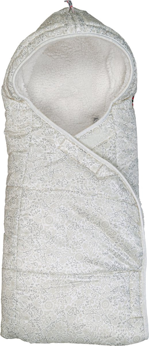 Lodger wrapper - couverture enveloppante pour siège auto - blanc - 0-9 mois - coupe-vent chaud - châle bébé
