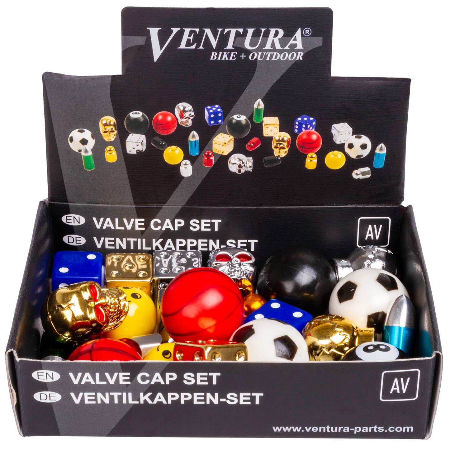 Jeu de bouchons de valve Ventura