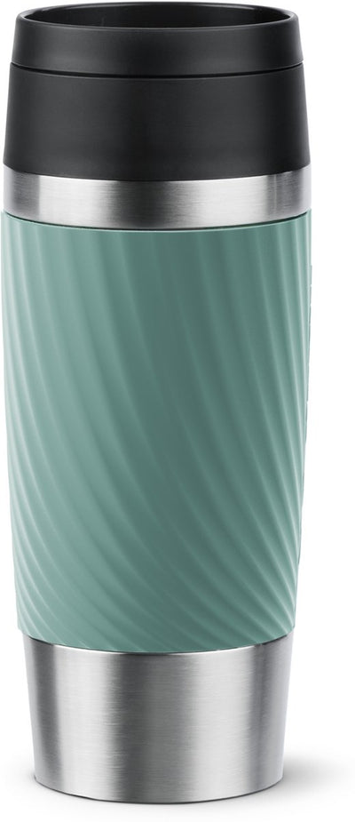 Tefal travel mug classic twist n2024310 - bouteille thermos - 360 ml - vert - isolant - anti-fuite