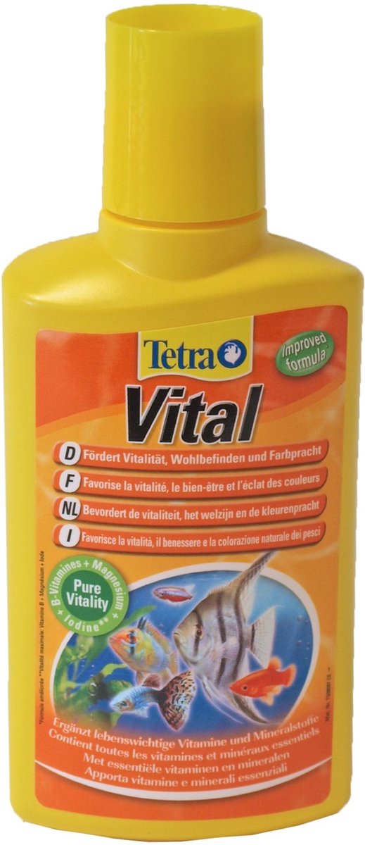 Tetra - produit de santé animale - aquarium - vital 250ml - 4x7,5x17,6cm - 1pc