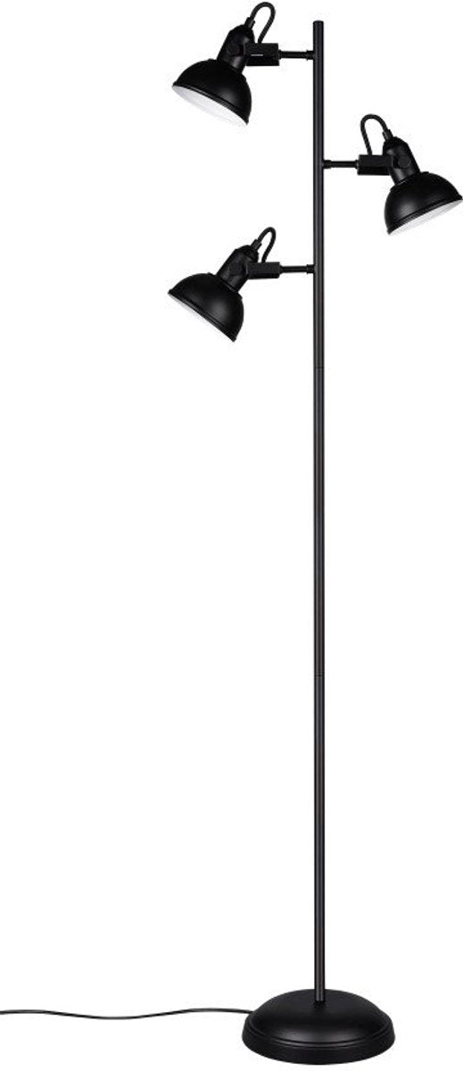 Rl live your light reality gina - lampadaire - noir mat - excl. 3x e14 28w