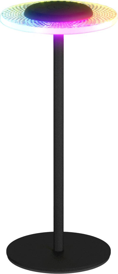 Lampe de table Eglo trepella - rechargeable (jusqu'à 100 heures d'éclairage) - 29 cm - noir - lumière blanc chaud et RGB - sans fil - dimmable