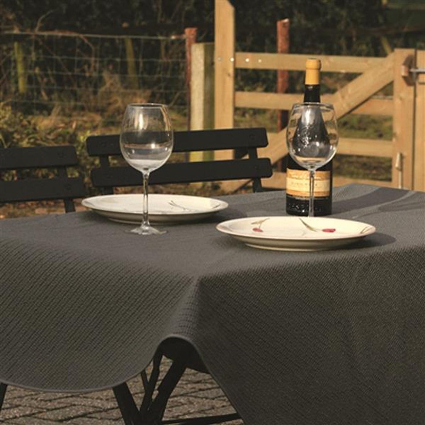 Wicotex nappe margherita 130x160cm droite gris