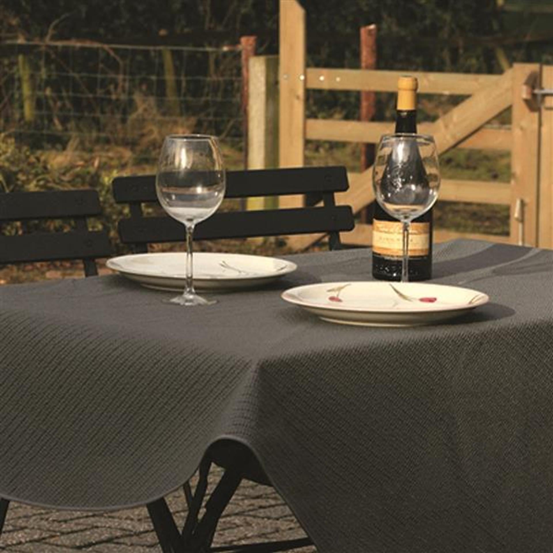 Wicotex nappe margherita 130x160cm droite gris