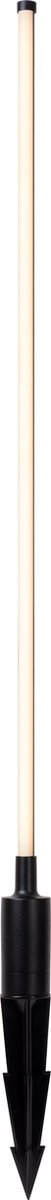 Lucide lornex - spot de jardin - ø 4,9 cm - led - 1x6w 3000k - ip54 - noir