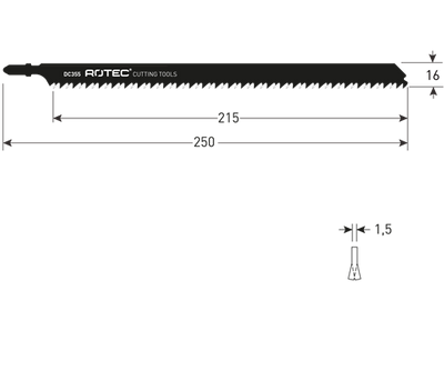 Lame de scie sauteuse Rotec dc355 (2pcs)