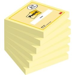 Notes autocollantes post-it jaune 76 x 76 mm