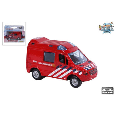 Camion de pompiers moulé par les enfants, 8 cm