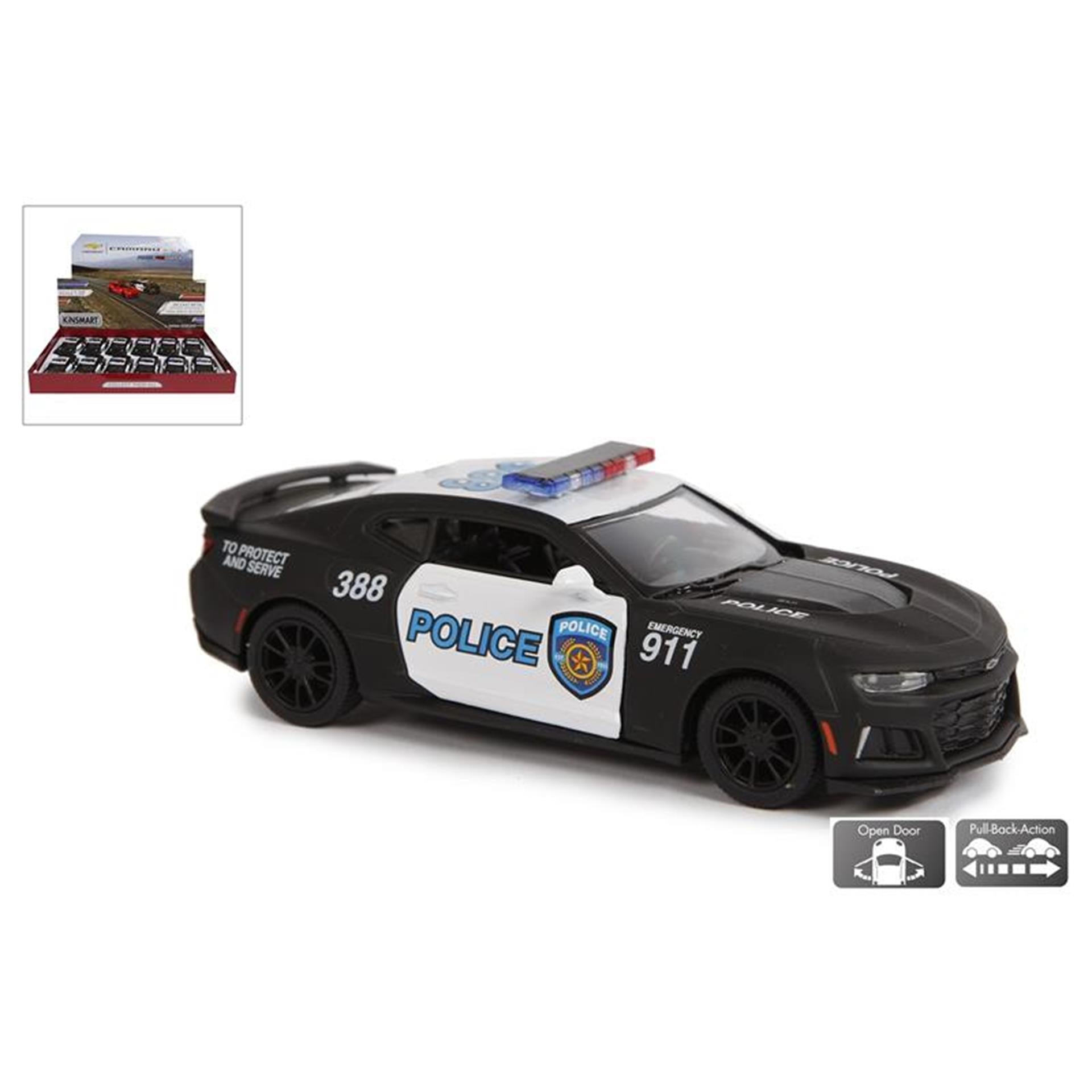 Kinsmart camaro zl1 voiture de police recule 1:38