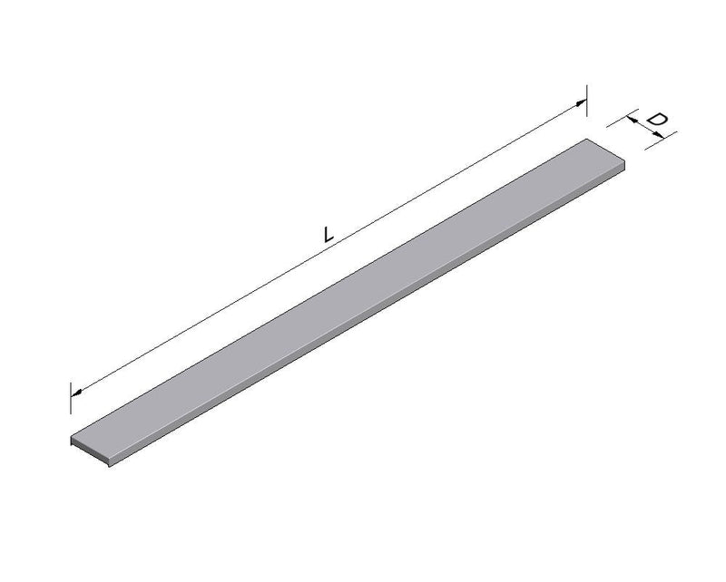 Matériel d'étagère cache-gondole l100 d6 argent