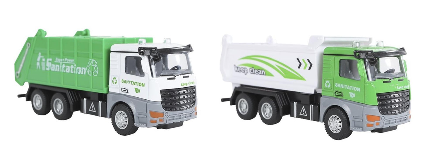Camion benne ou camion poubelle 2 jeux 15cm