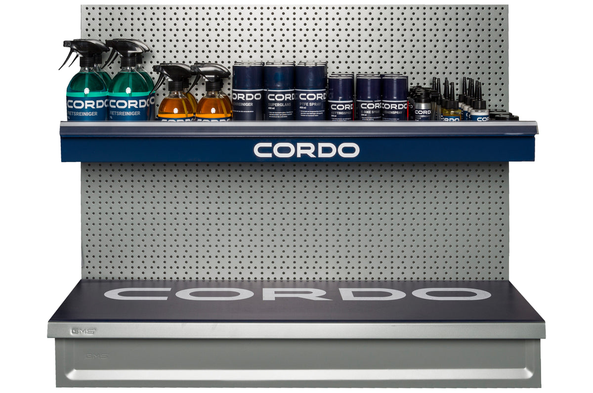 Etagère porteuse Cordo promo tego et slatwall pour produits d'entretien
