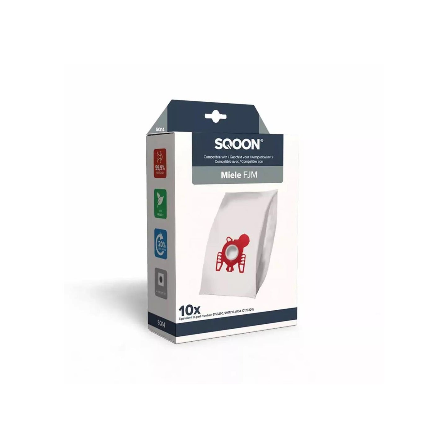 Sac d'aspirateur Sqoon miele fjm 10 pièces