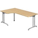 Bach bureau d'angle Hammerer vbs82 3 mélamine 200x120cm érable