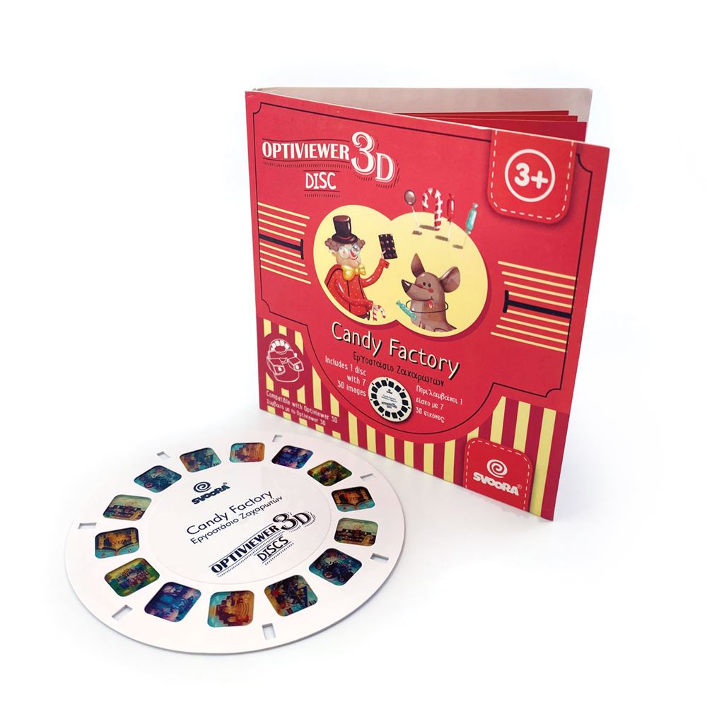 Disque OptiViewer 3D. fabrique de bonbons. 3+