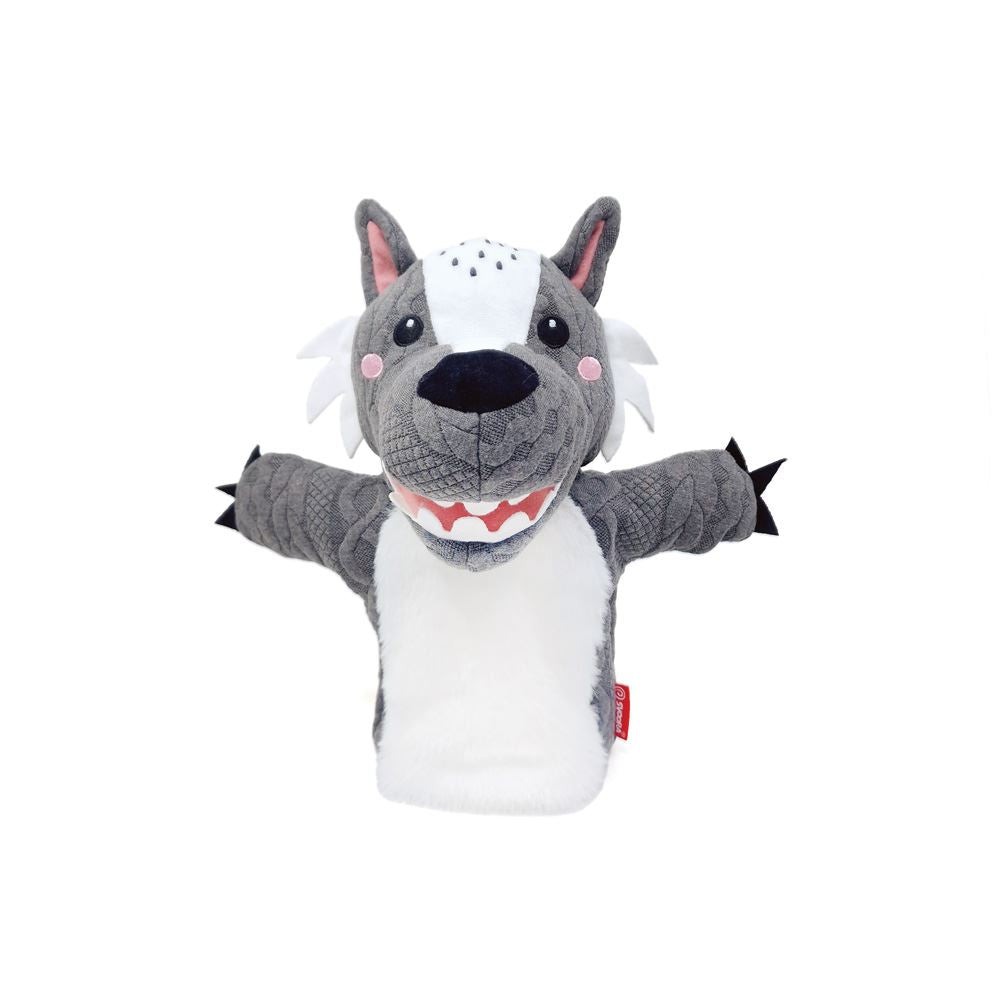 Loup de marionnette à main. 25 cm. 3+