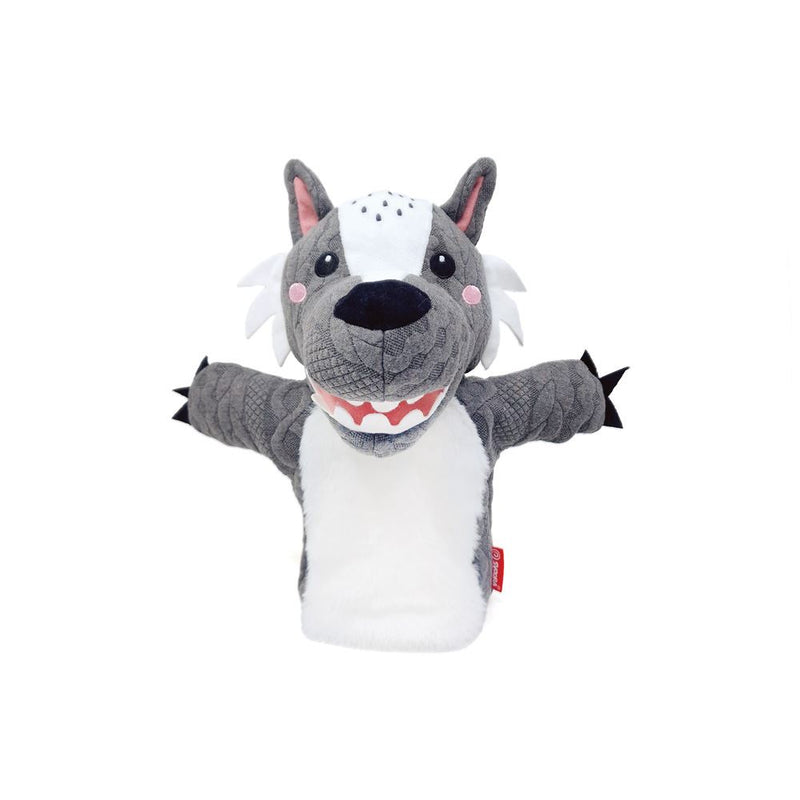 Loup de marionnette à main. 25 cm. 3+