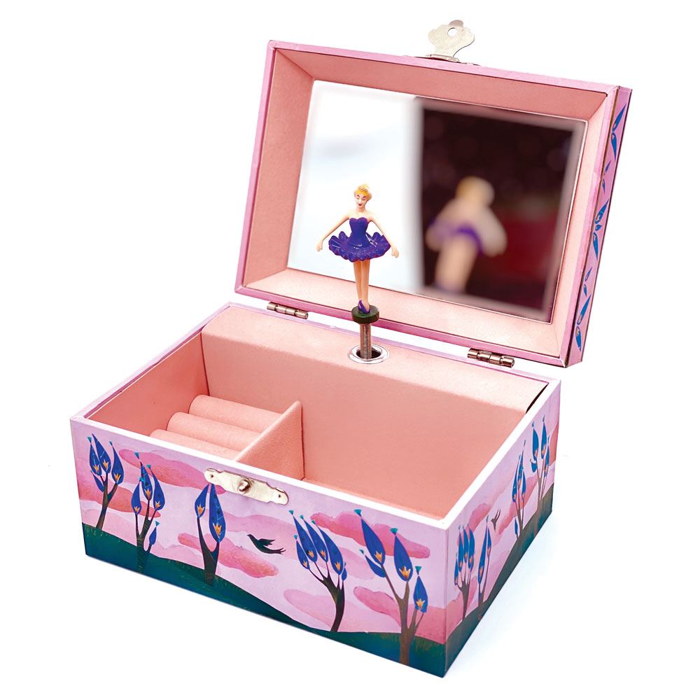 Boîte à bijoux avec musique oiseaux joyeux. 4+