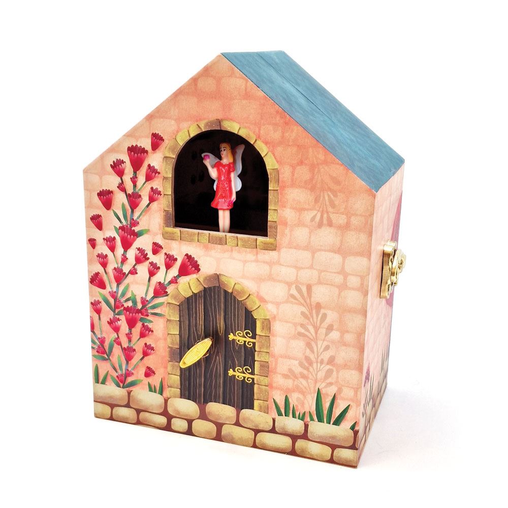 Boîte à bijoux avec maison de fée musicale. 4+