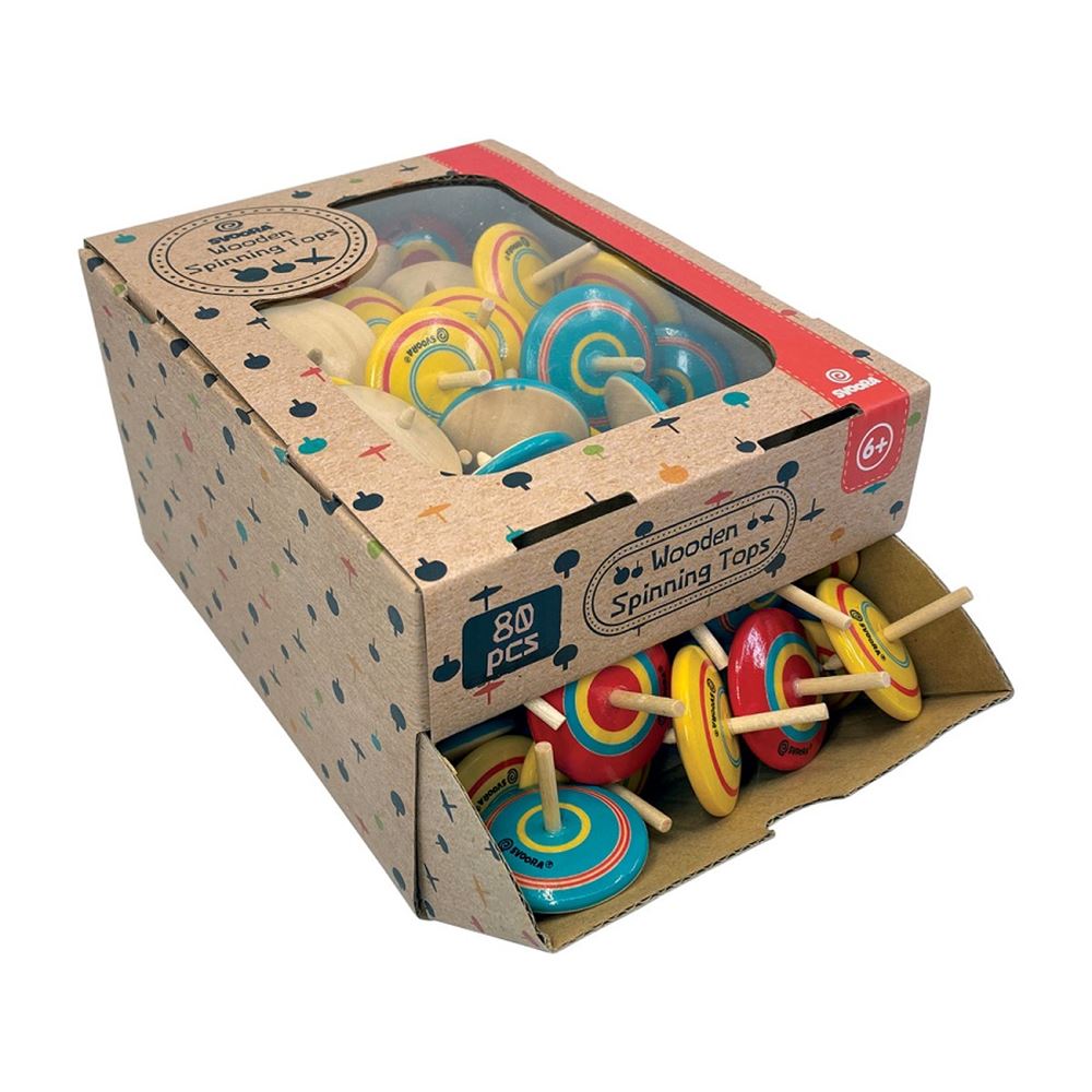 Mini toupie en bois Dsp. classique. 6+ (80 étu