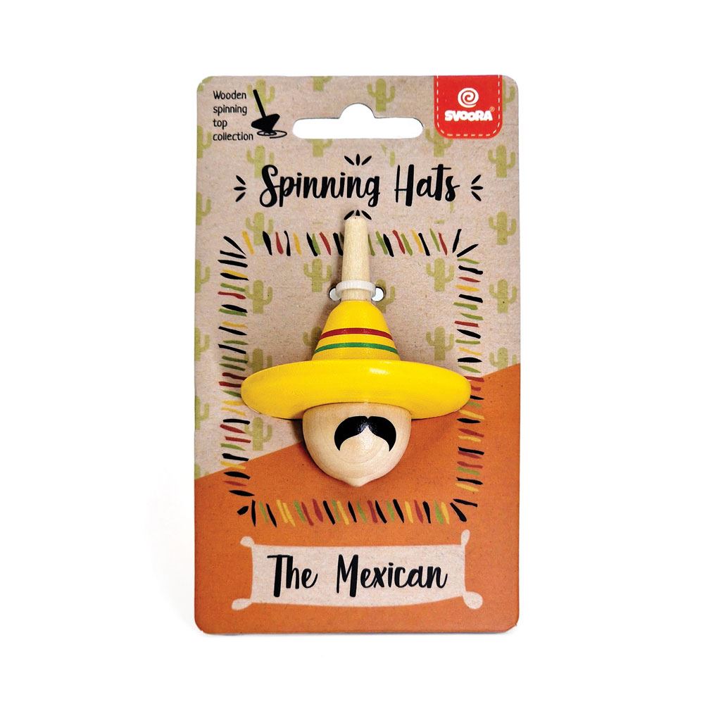 Chapeau pivotant avec dessus en bois. le Mexicain 5+