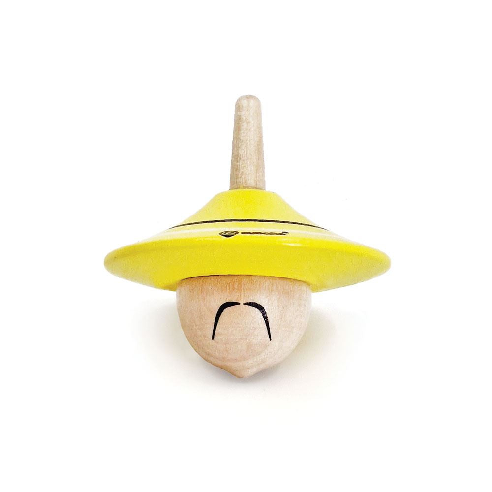 Chapeau pivotant avec dessus en bois. les chinois 5+
