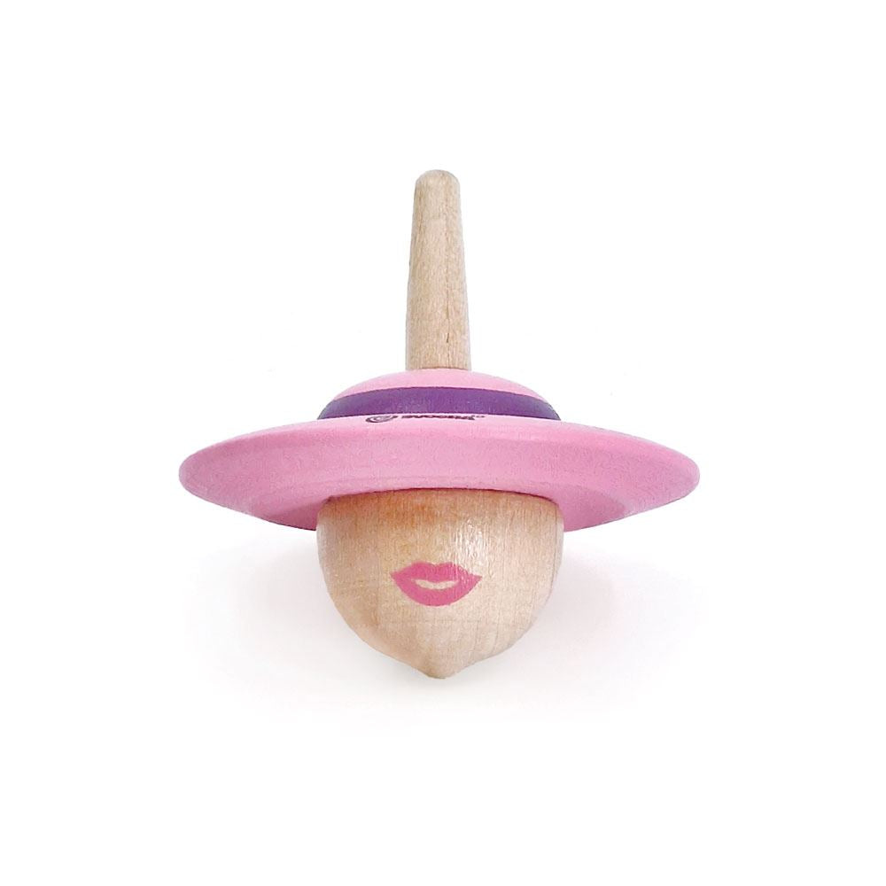 Chapeau pivotant avec dessus en bois. la dame. 5+