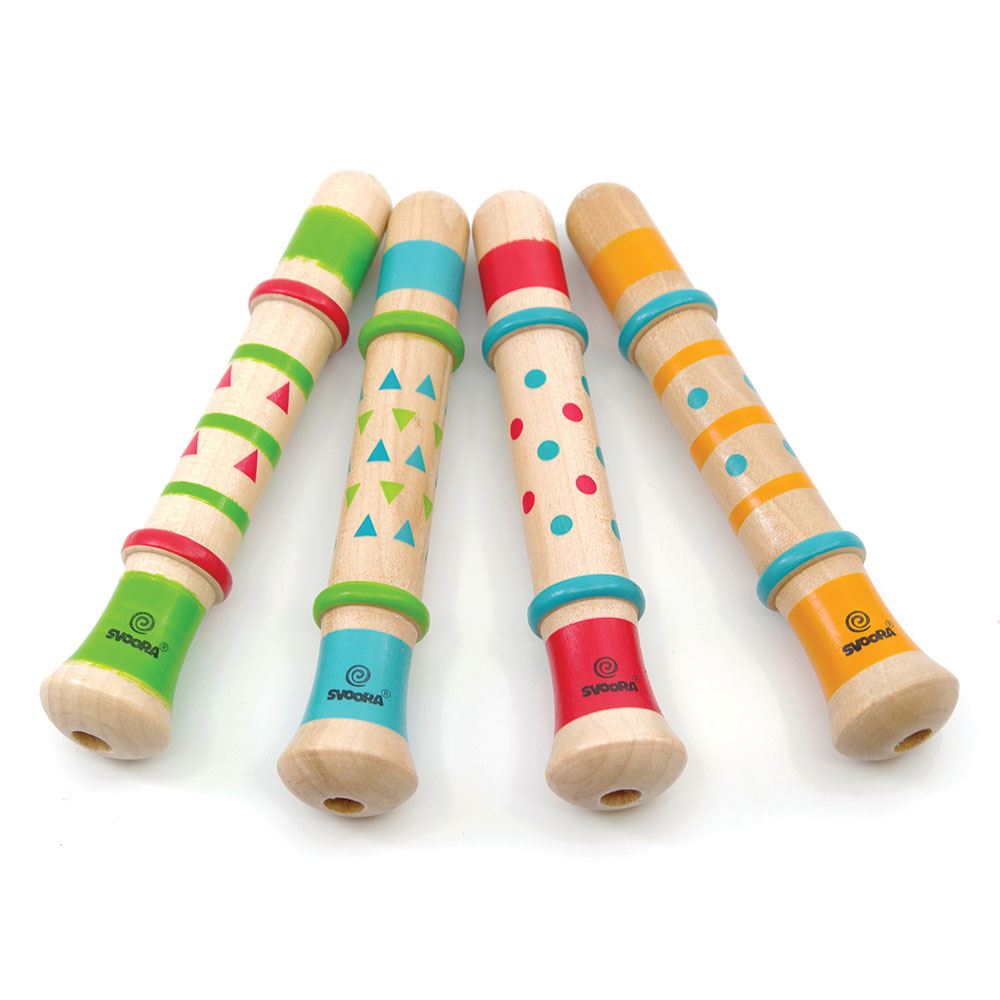 Sifflets en bois indépendants. 4 assortiments. 3+