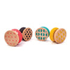 Dsp. yoyos en bois. géom. 4 culs 6+