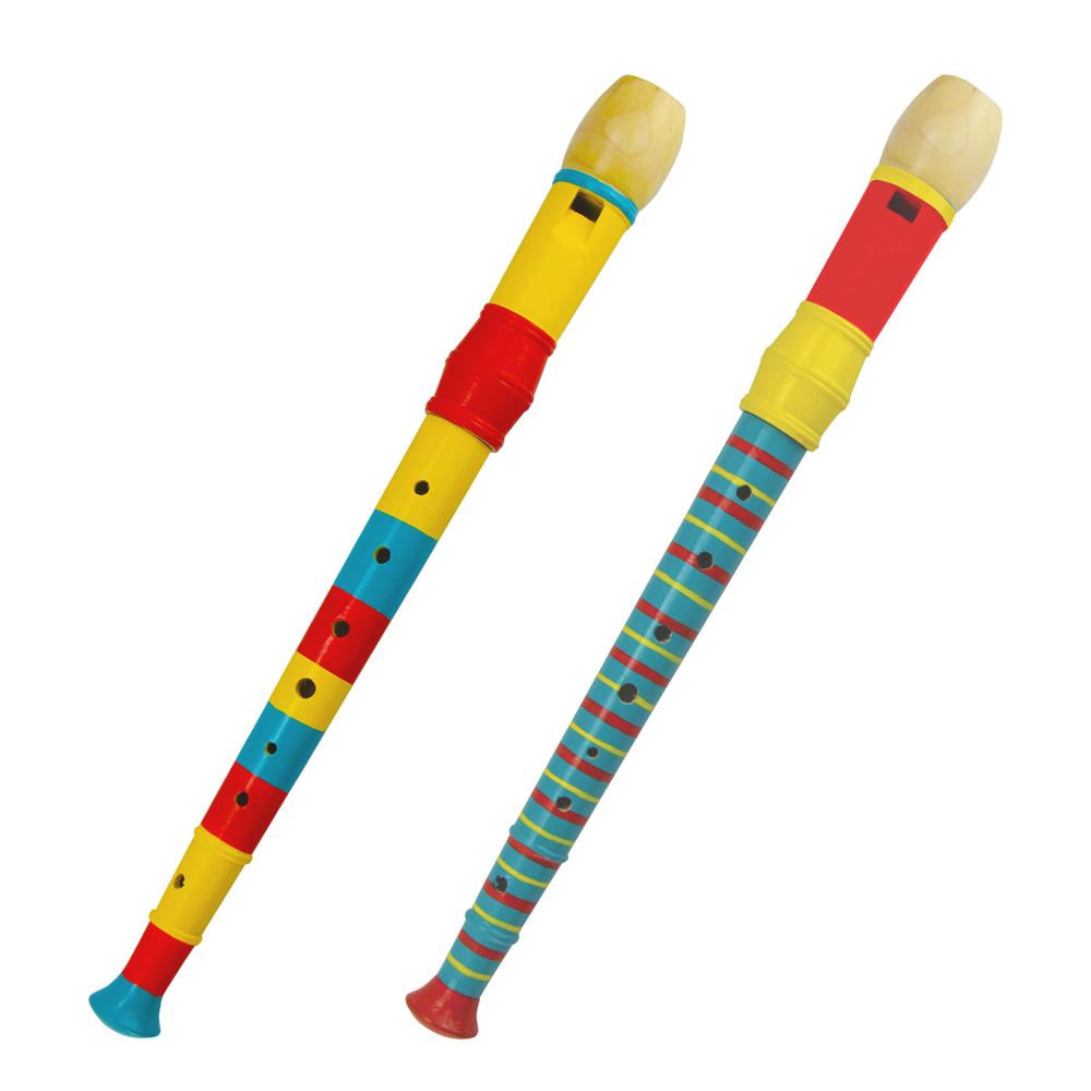 Flûte à bec en bois 32 cm. 2 culs. 3+