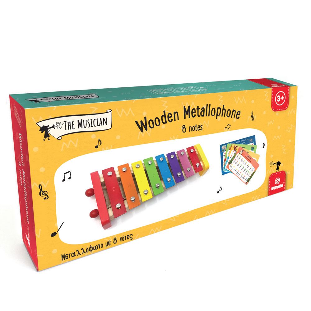 Métallophone coloré à 8 notes. 3+