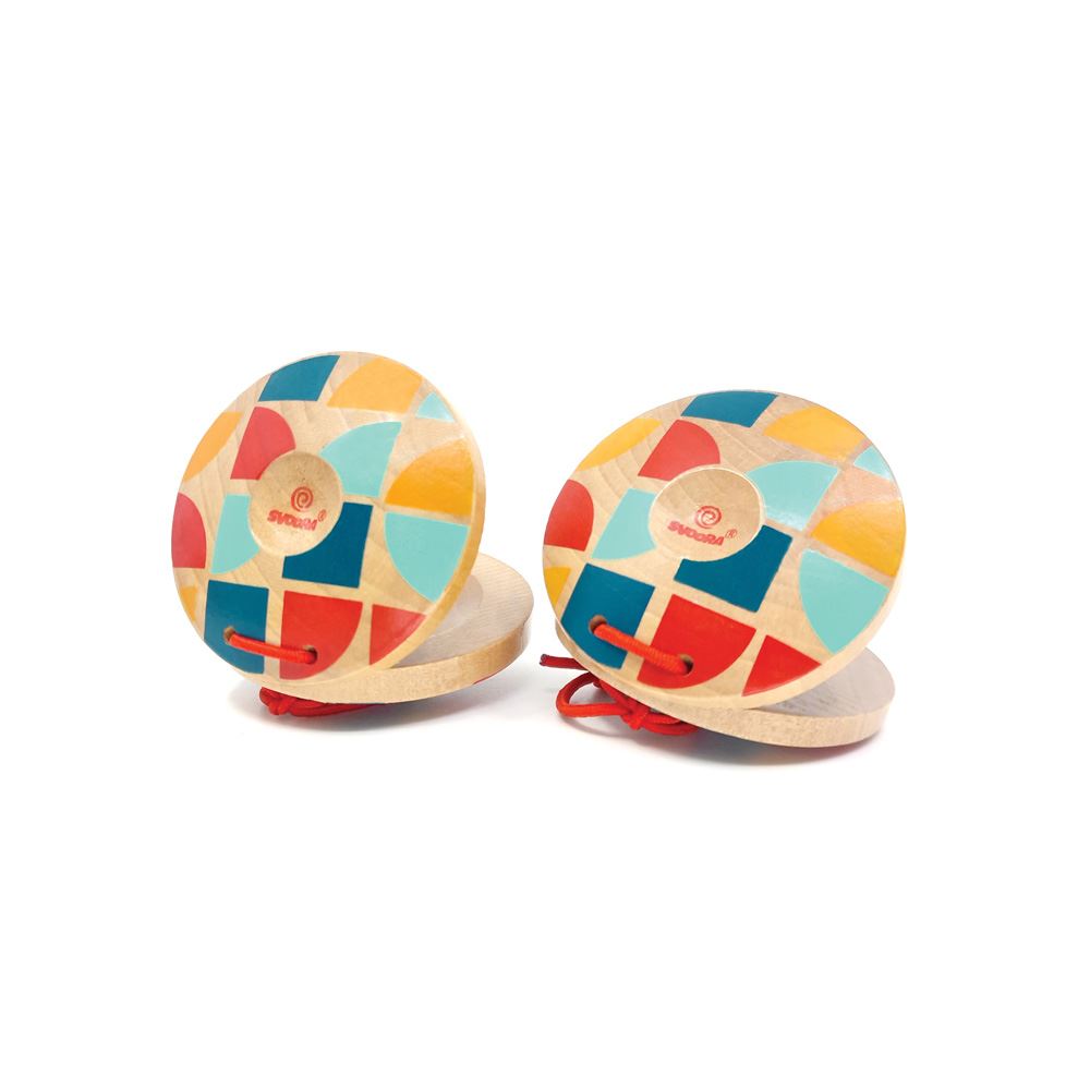 Dsp. castagnettes colorées. prisme. 12 pièces
