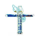 Mini liquid caleidoscope blauw. 14x2x11