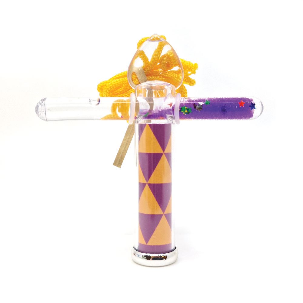 Mini kaléidoscope liquide 'triangle violet'