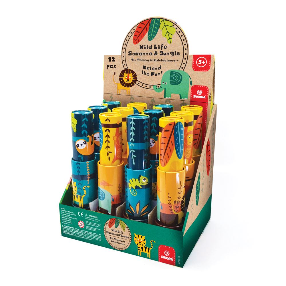 Dsp. kaléidoscopes en étain, vie sauvage. 2 culs