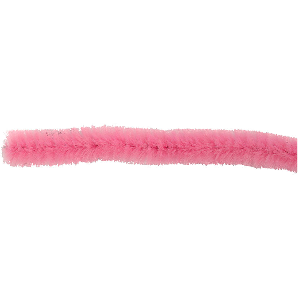 Chenille rose 30 cm, 50e.